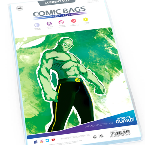 Current Size 6-7/8 X 10-1/2 Resealable Comic Bags - Game Nerdz