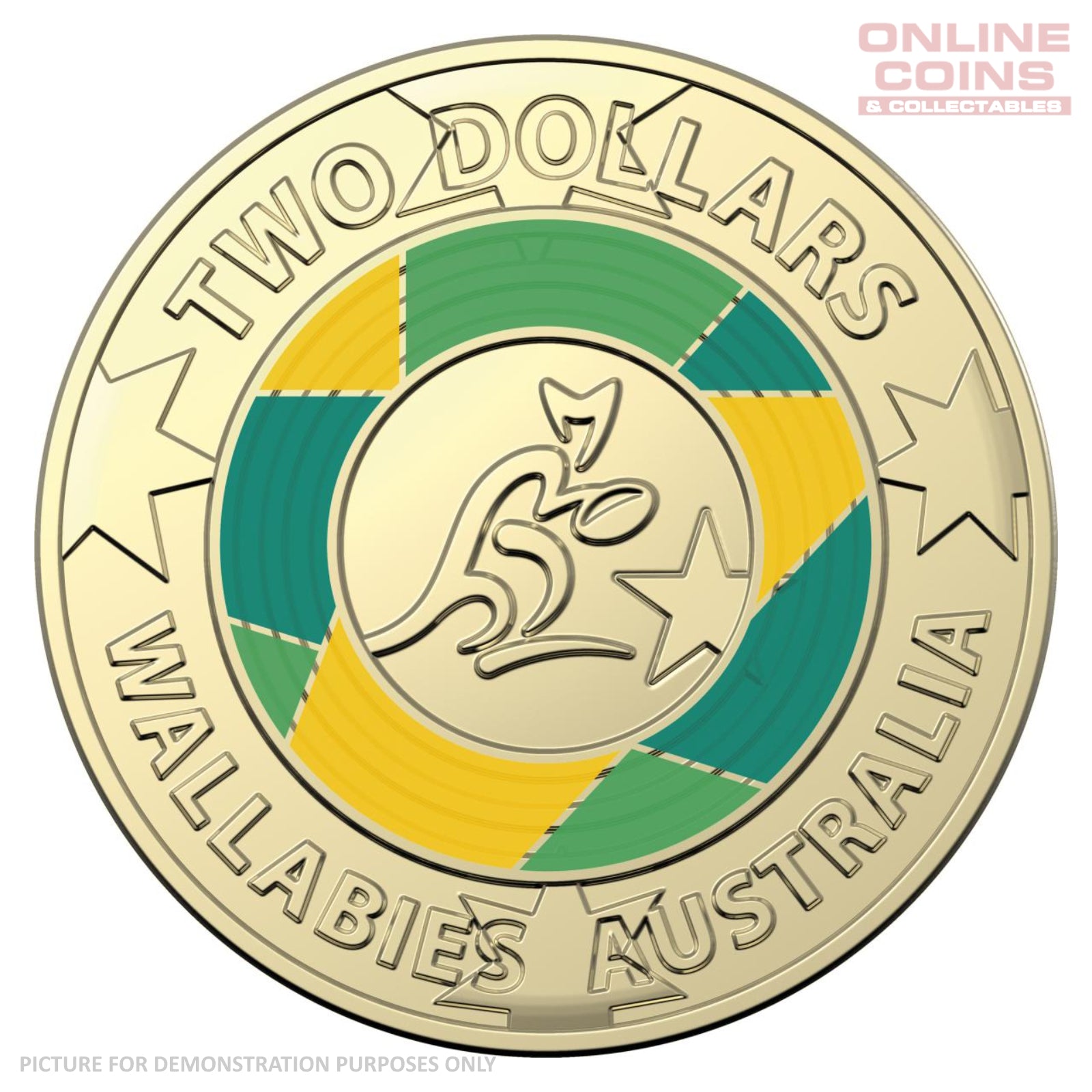 2019 RAM 2 Coloured Wallabies Circulating Loose Coin Online