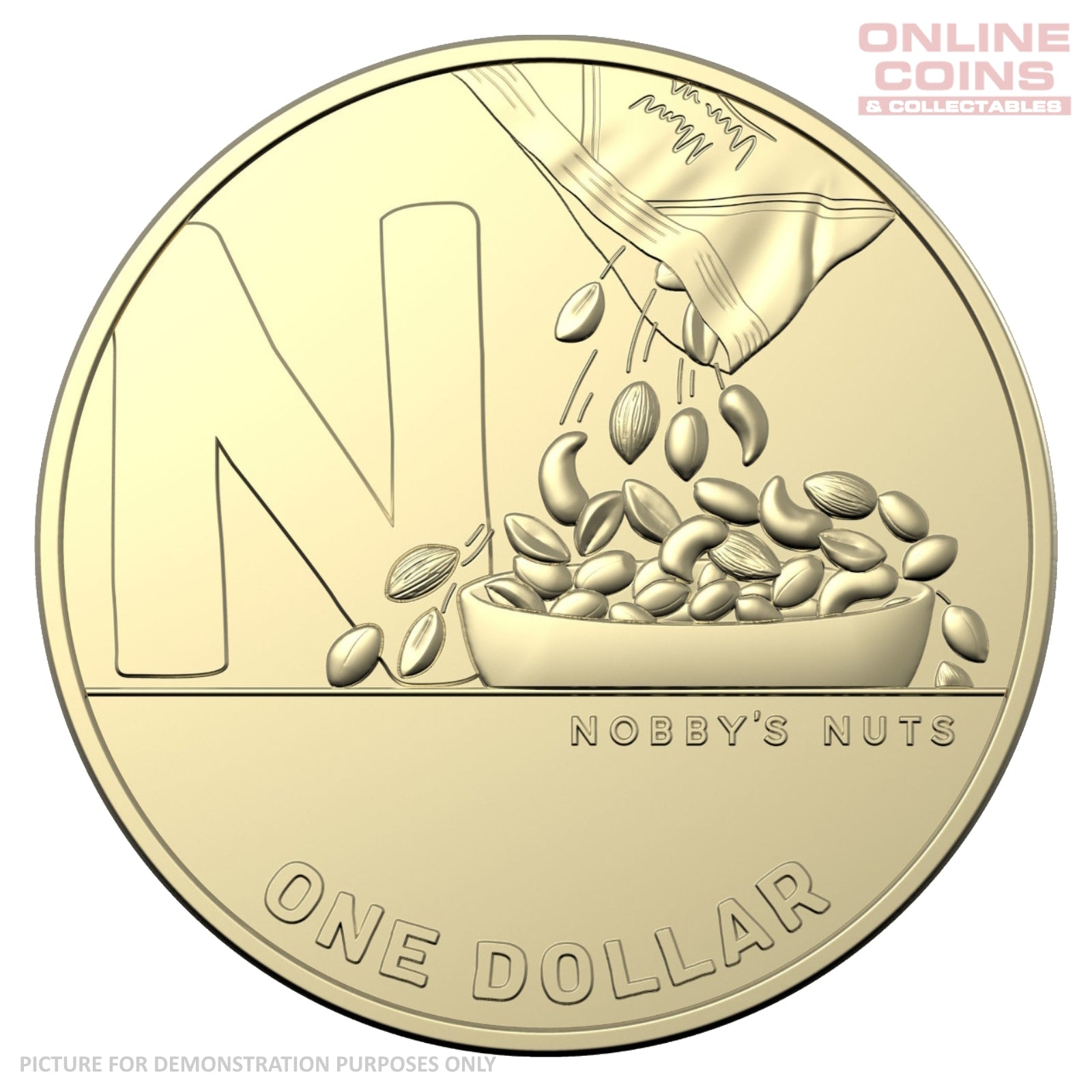 2021 Australian 1 Coin Hunt 2 N Nobbys Nuts Uncirculated Loose