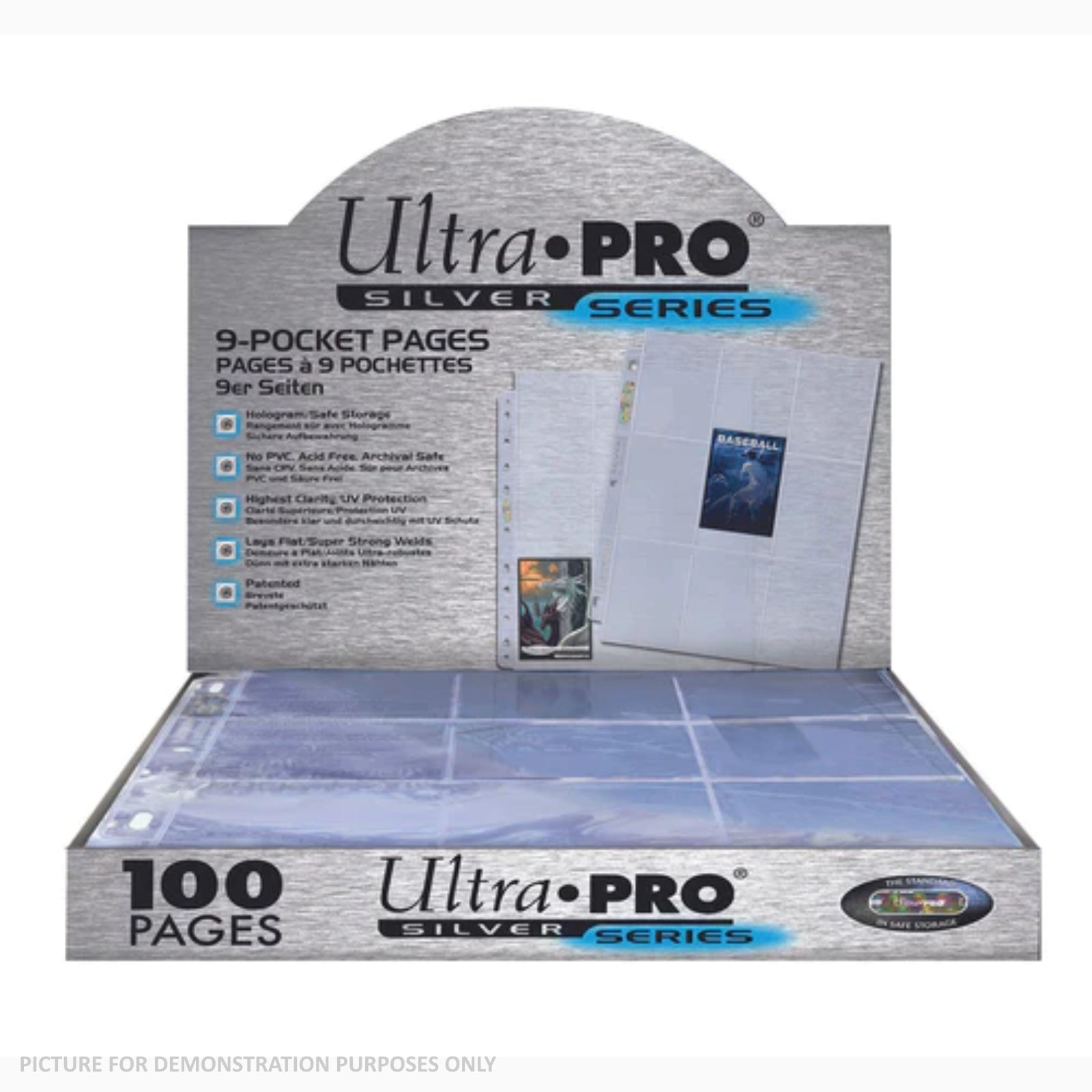 Ultra Pro 4-Pocket Toploader Size Secure Page Platinum Series Album Page