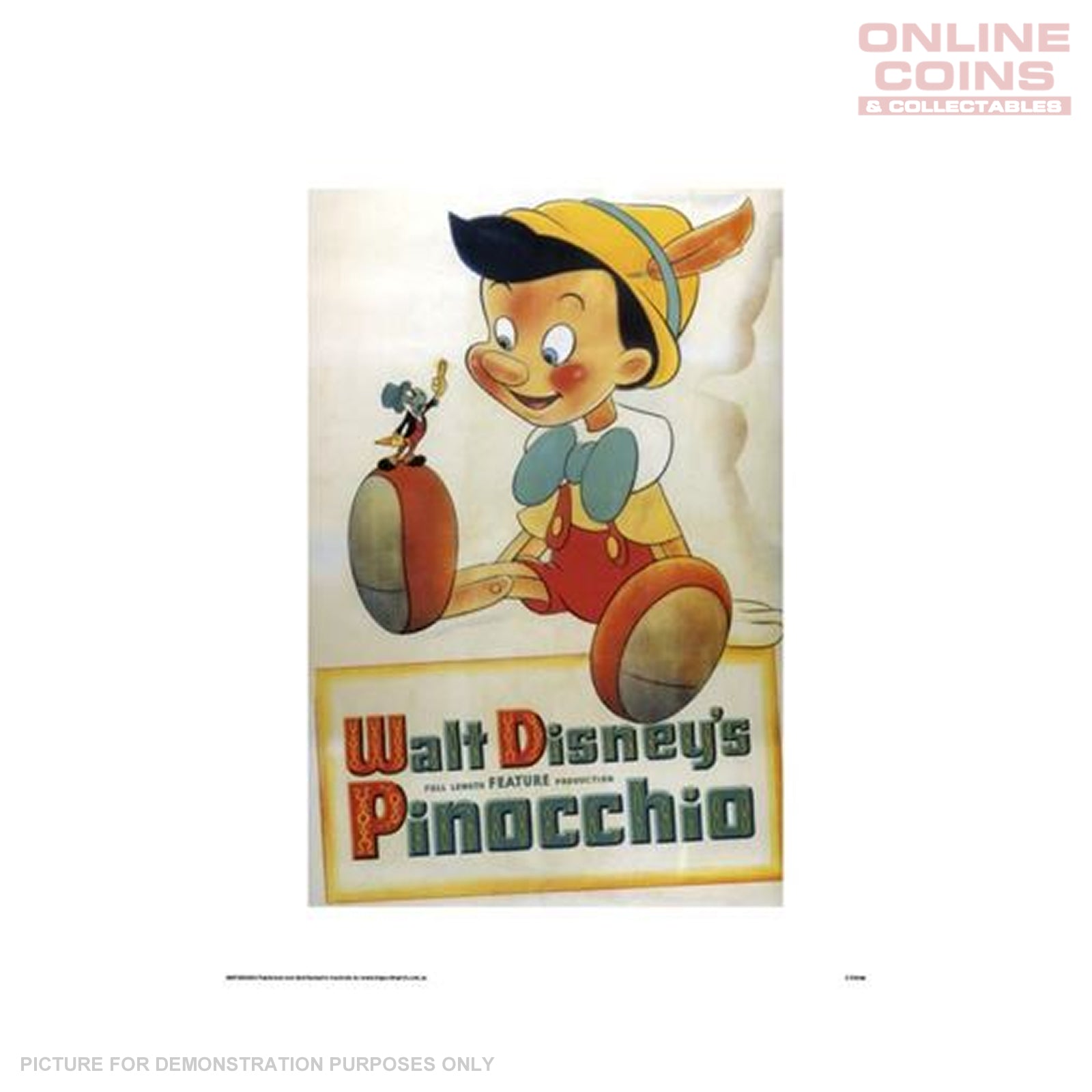 Disney Officially Licensed Art Print Pinocchio Movie Poster