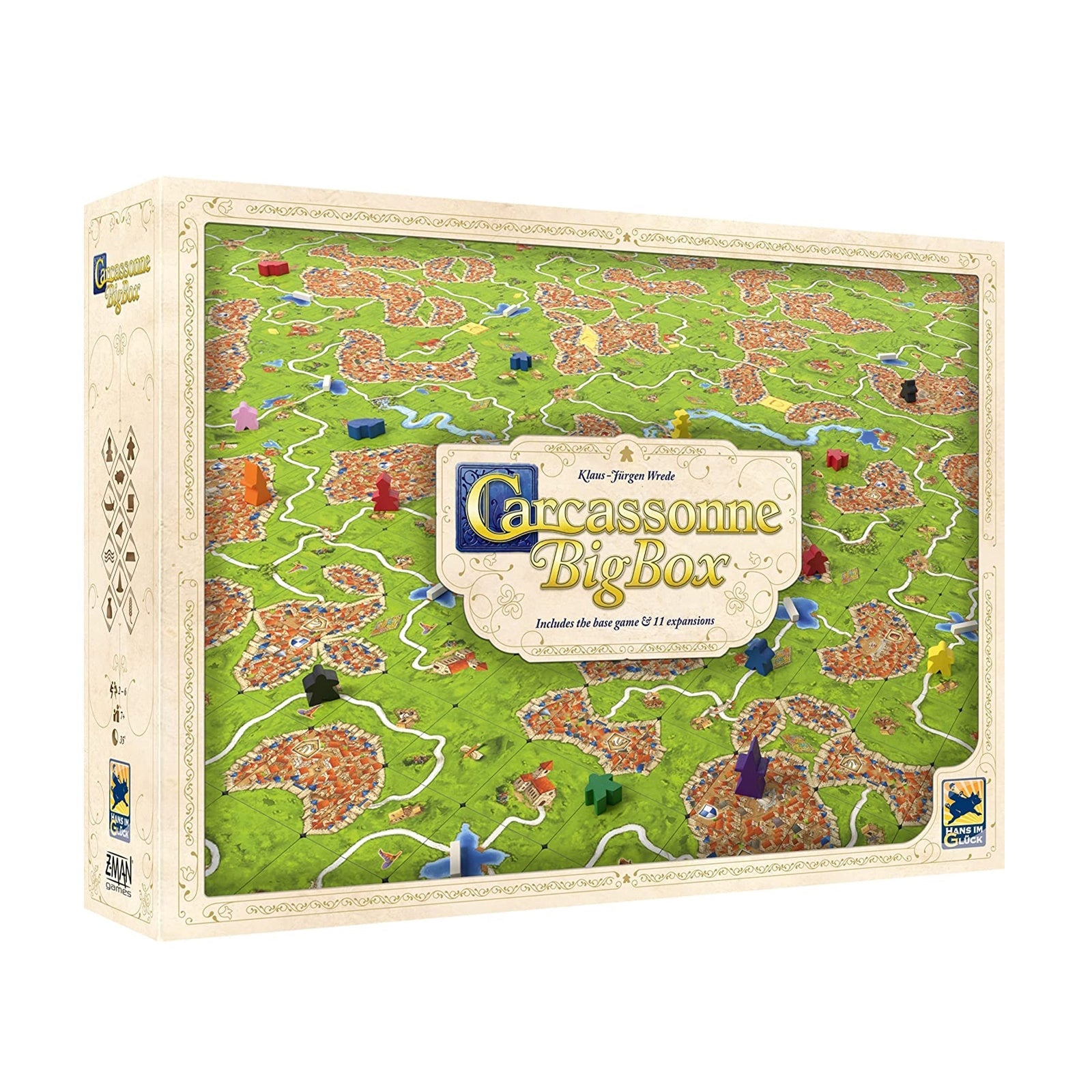  Carcassonne Board Game Big Box (2022 Edition