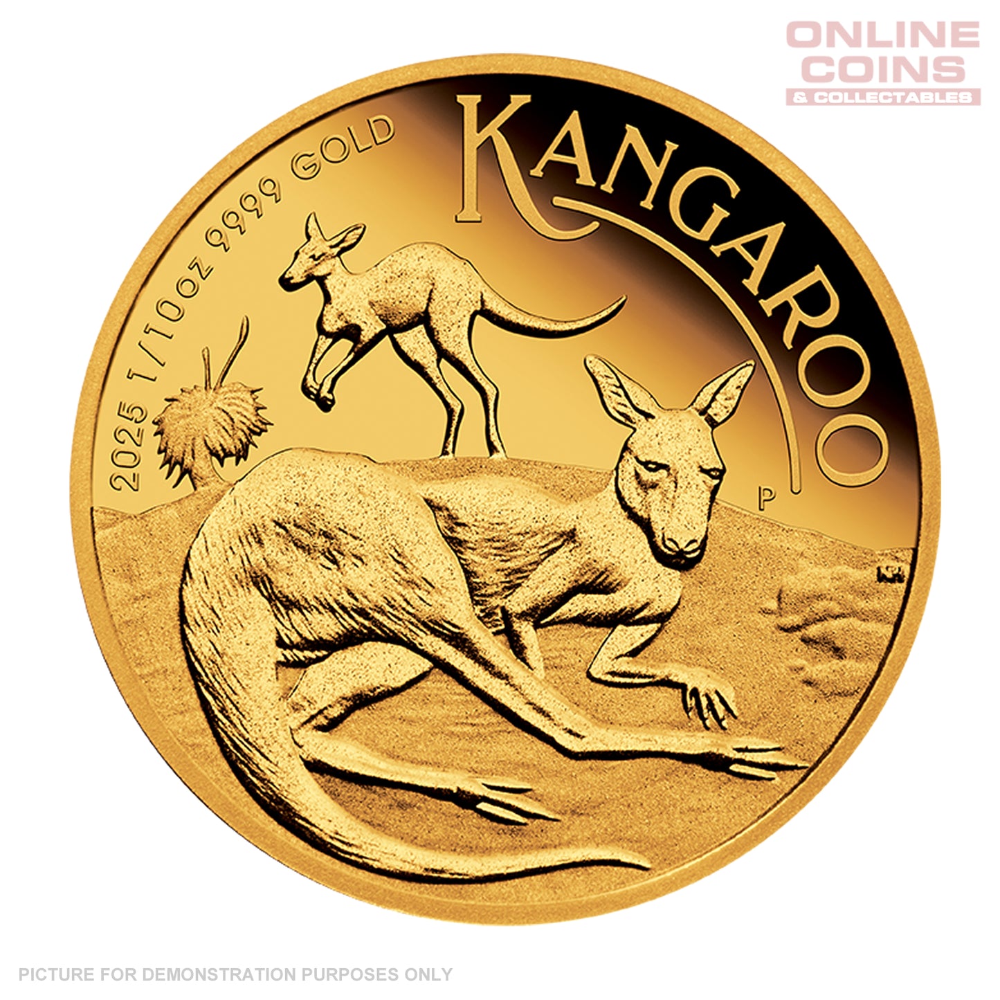 2025 Perth Mint Australian Kangaroo 1/10oz Gold Proof Coin