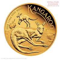 2025 Perth Mint Australian Kangaroo 1/4oz Gold Proof Coin