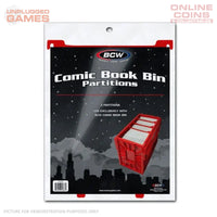 BCW Comic Book Bin Partitions - Red