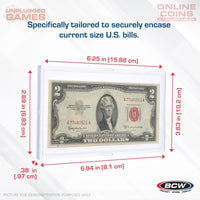 BCW Deluxe Currency Slab - Regular Bill