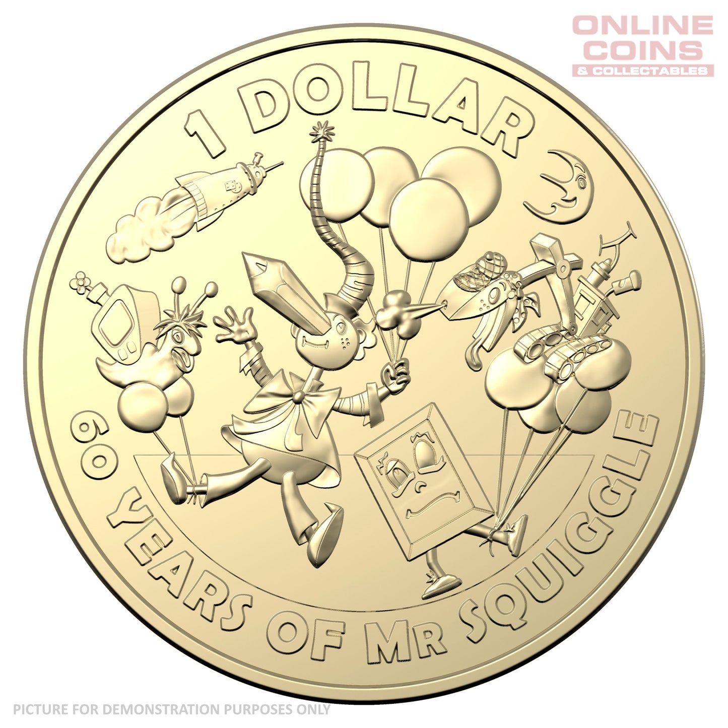 2019 - Mr Squiggle & Friends 7 Coin Collection