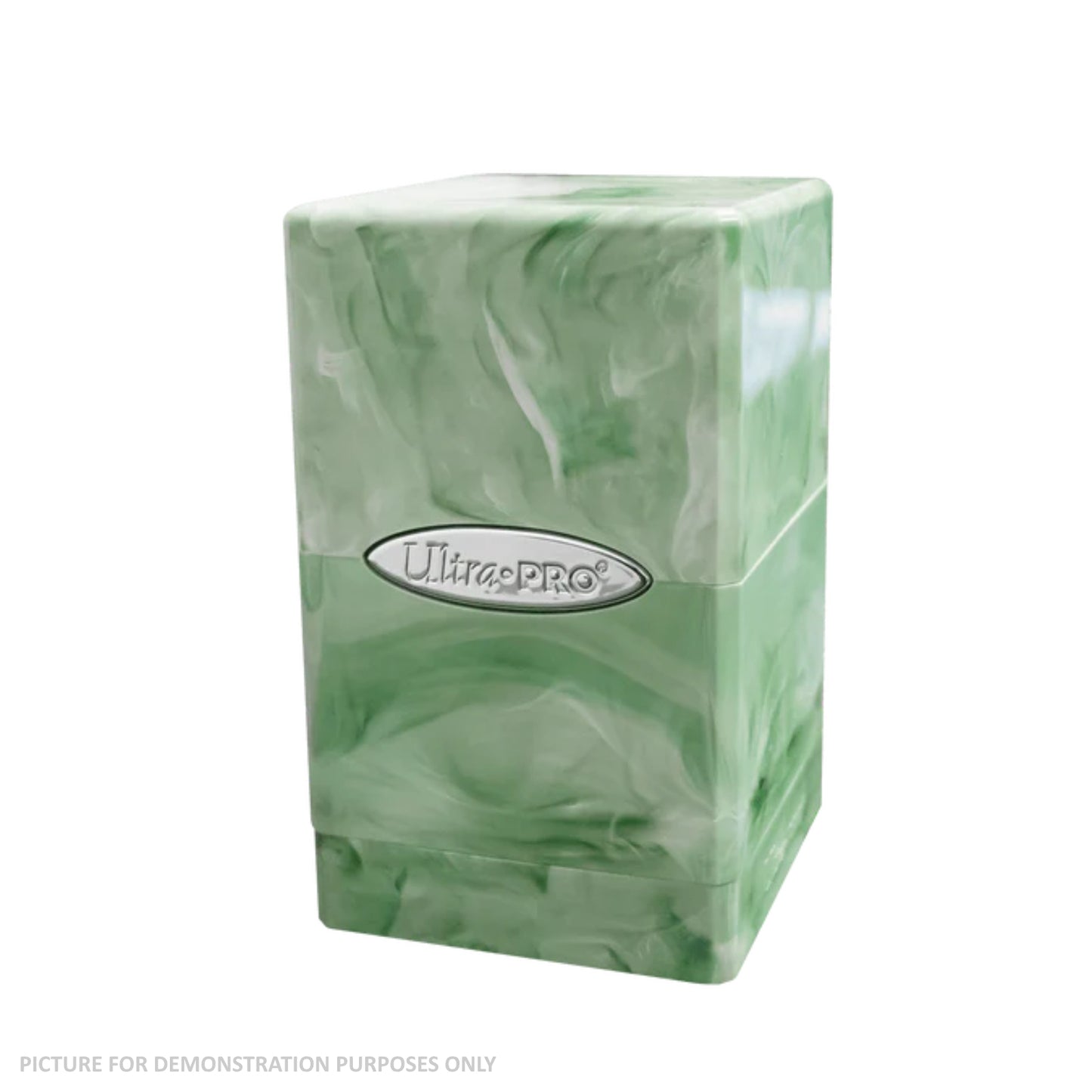 Marble Satin Tower Deck Box - Lime Green/White