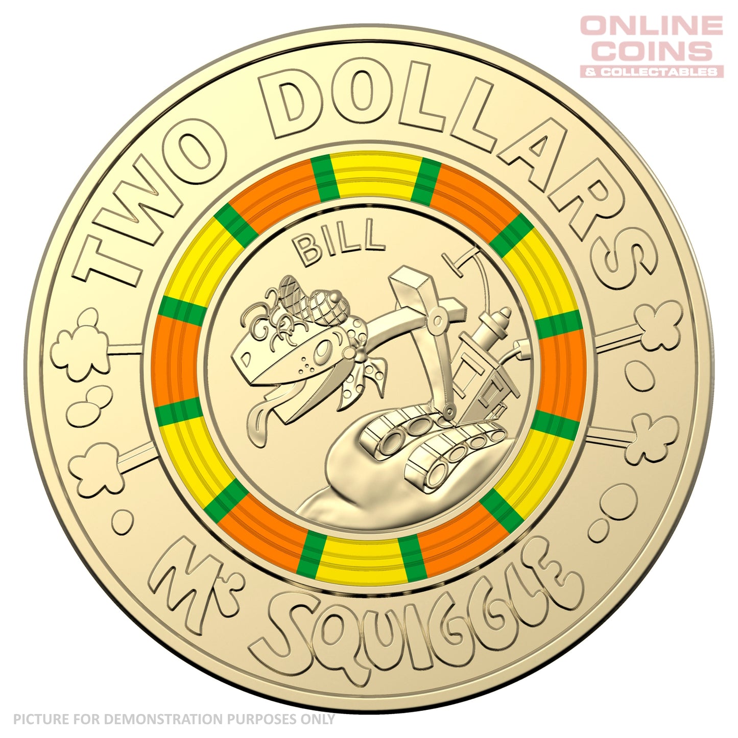 2019 - Mr Squiggle & Friends 7 Coin Collection