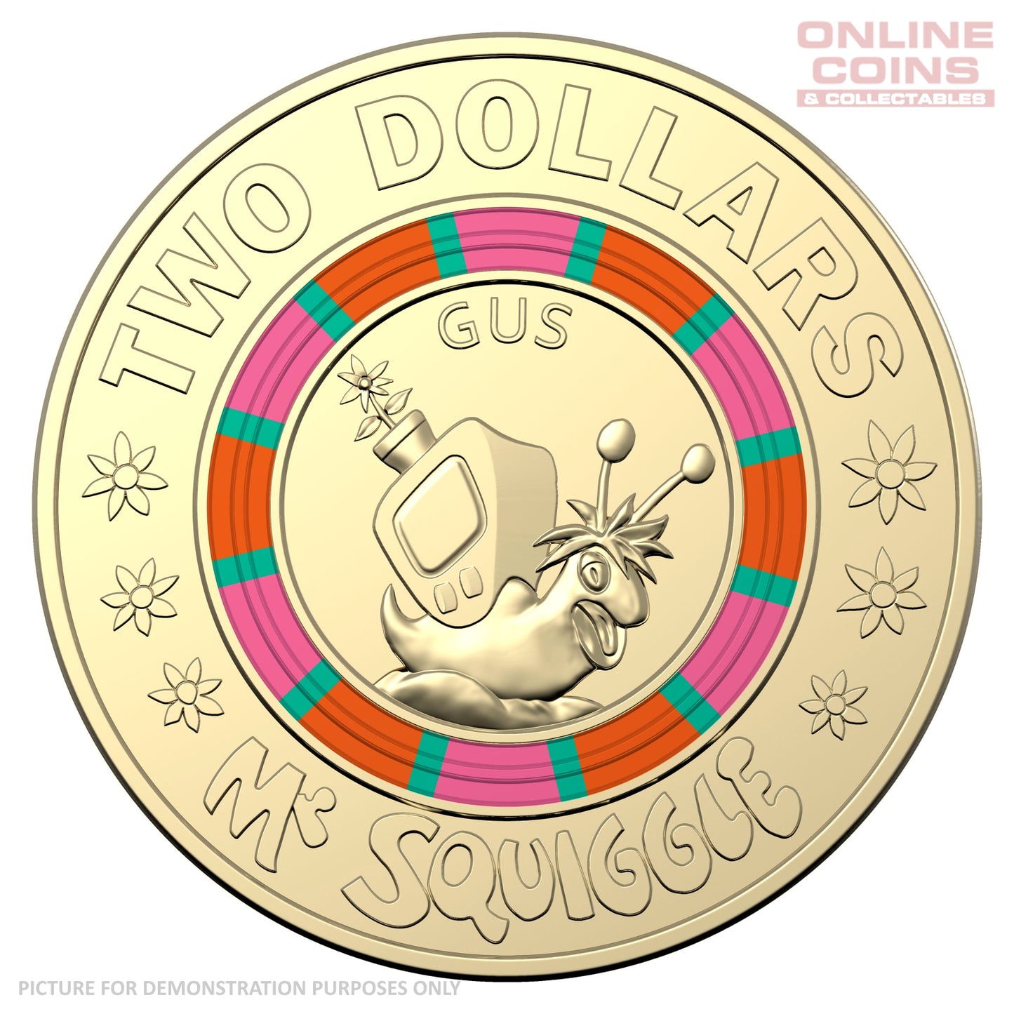 2019 - Mr Squiggle & Friends 7 Coin Collection