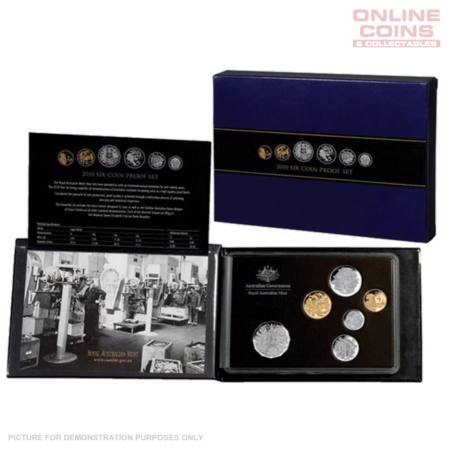 2010 Royal Australian Mint Six Coin PROOF Year Set