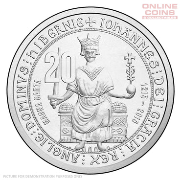 2015 20c Uncirculated Carded Coin - 800th Anniversary of the Magna Carta