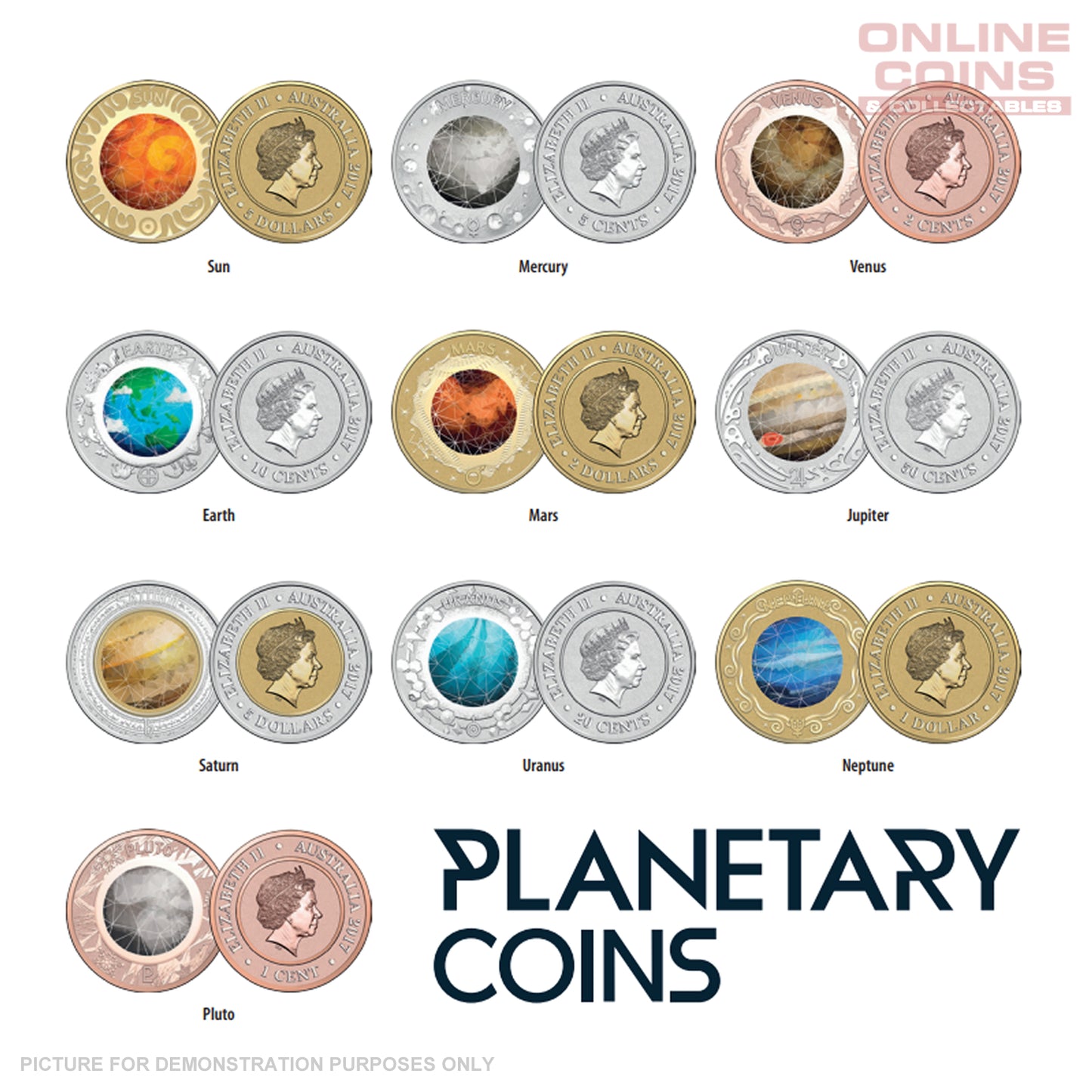 2017 Planetary 10-Coin Collection