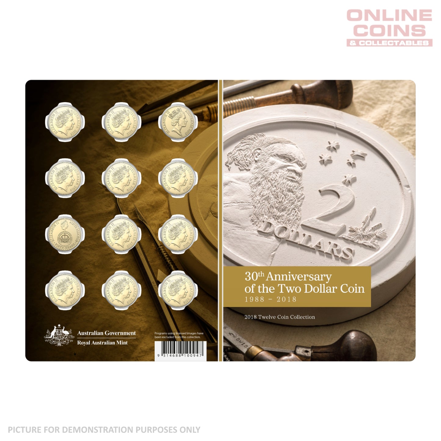 2018 $2 AlBr Twelve Uncirculated Coin Set - 30th Anniversary