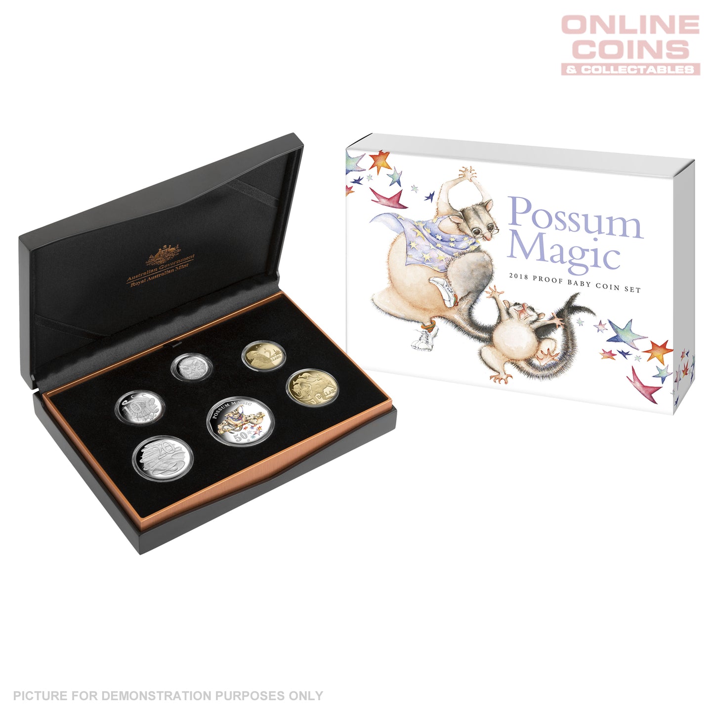 2018 Royal Australian Mint Baby PROOF Coin Set - Possum Magic