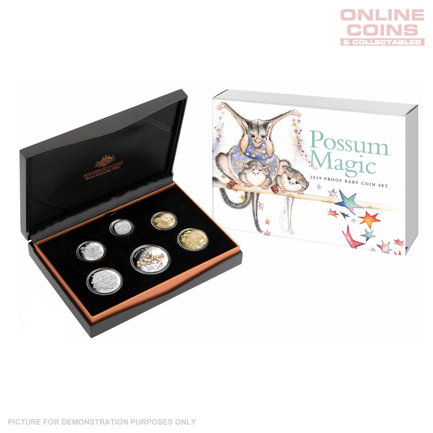 2019 Royal Australian Mint Baby PROOF Coin Set - Possum Magic