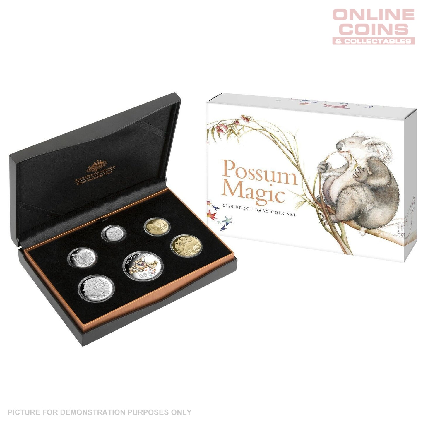 2020 Royal Australian Mint Baby PROOF Coin Set - Possum Magic