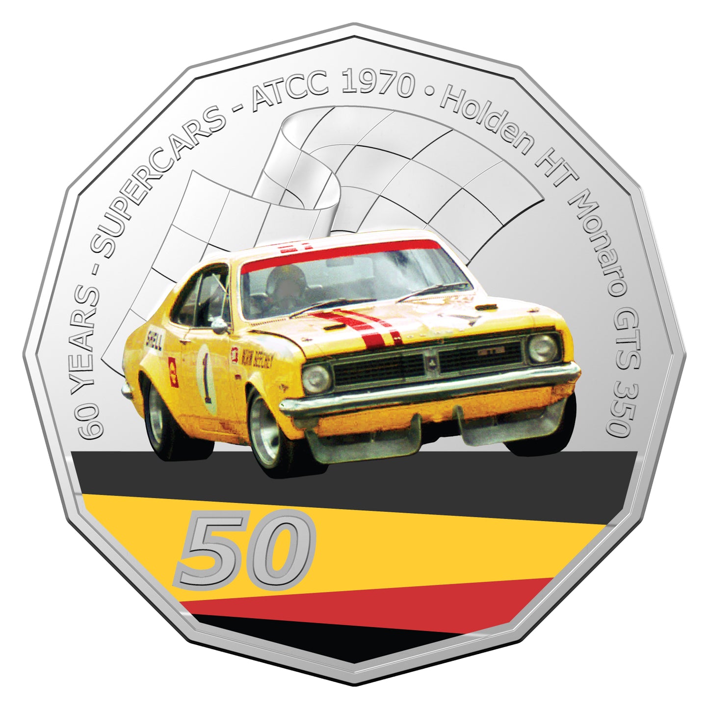 2020 50c CuNi Uncirculated Carded Coin - 60 Years of Supercar Champions Single Coins - Holden Monaro