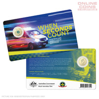 2021 $2 AlBr C Mintmark Coloured Uncirculated Carded Coin - Australian Ambulance Services