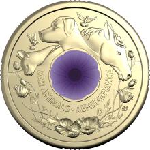 2024 RAM $2 Coloured Circulating Coin From Roll - War Animals Remembrance