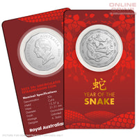 2025 RAM 50c Tetradecagon Coin in Card - Year Of The Snake