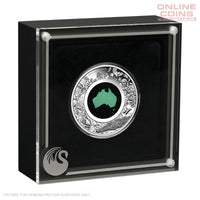 2024 Perth Mint 1oz Silver Proof Chrysoprase Coin - Great Southern Land