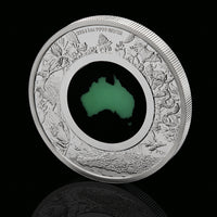 2024 Perth Mint 1oz Silver Proof Chrysoprase Coin - Great Southern Land