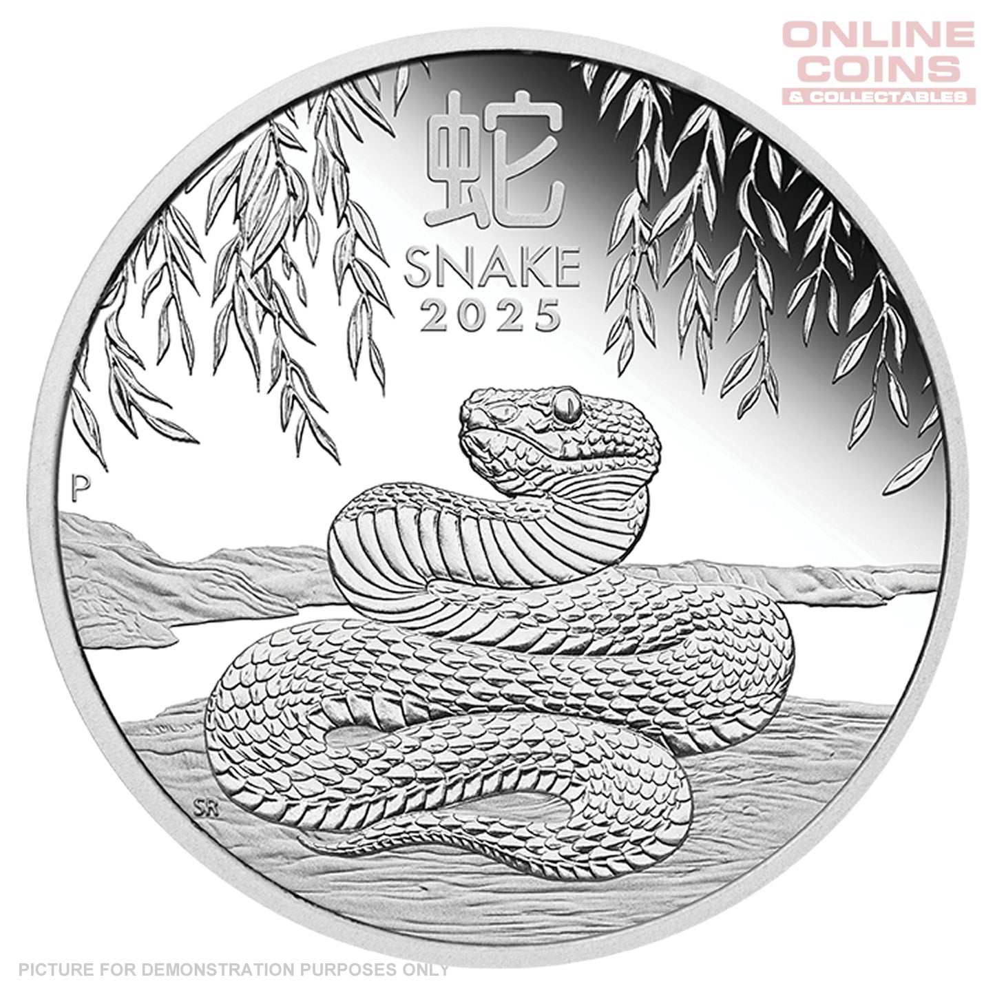 2025 Perth Mint 1/2oz Silver Proof Coin - Year of the Snake - Lunar Series III