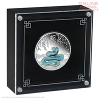 2025 Perth Mint 1oz Silver Proof Coloured Coin - Year of the Snake - Lunar Series III