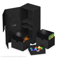 Ultimate Guard Twin Flip 'n Tray 266+ Xenoskin Deck Box - BLACK