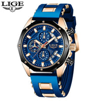 LIGE 8908 Silicone Strap Sport Watch - TEMU2U