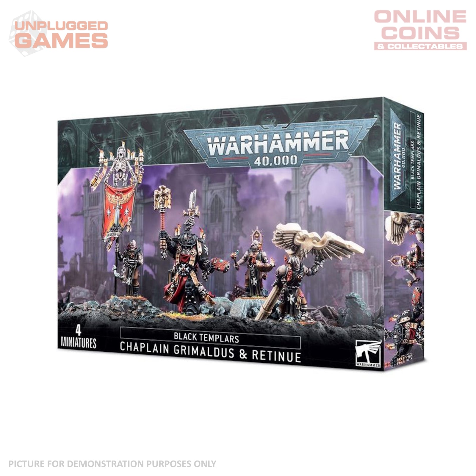 Warhammer 40,000 - Black Templars Grimaldus & Retinue