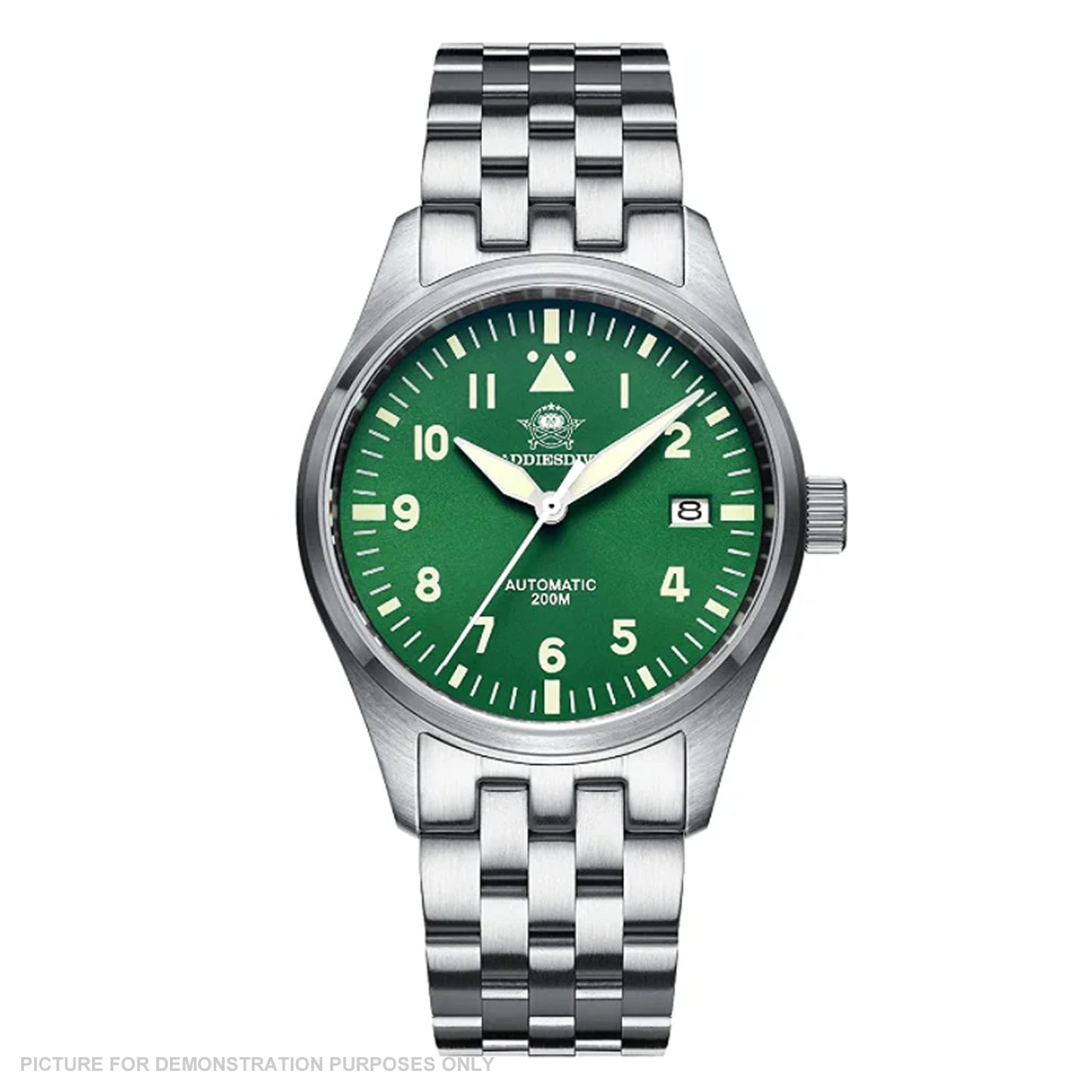 ADDIESDIVE MY-H2 39mm NH35A Automatic Watch - GREEN