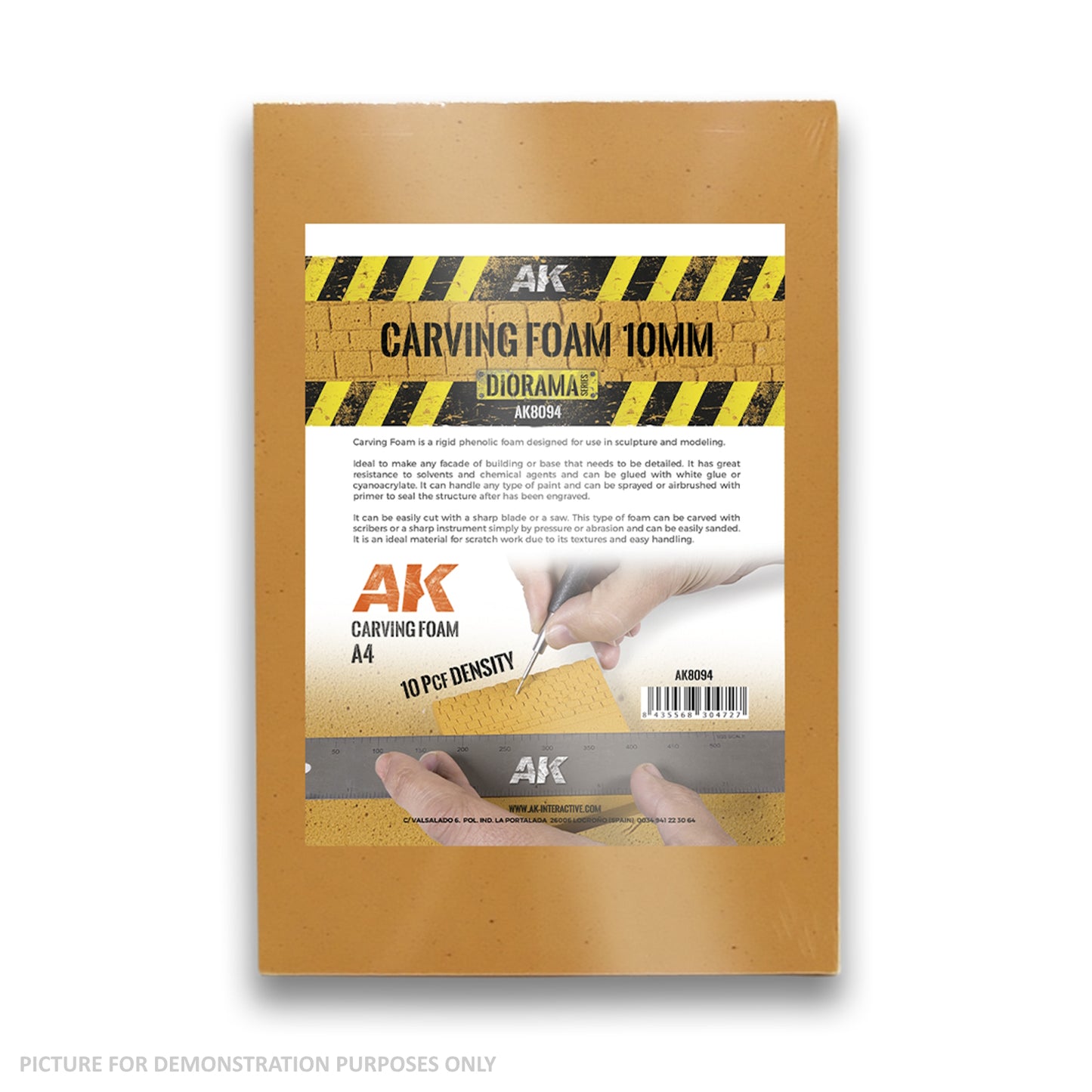 AK Interactive - Carving Foam 10mm A4 Size