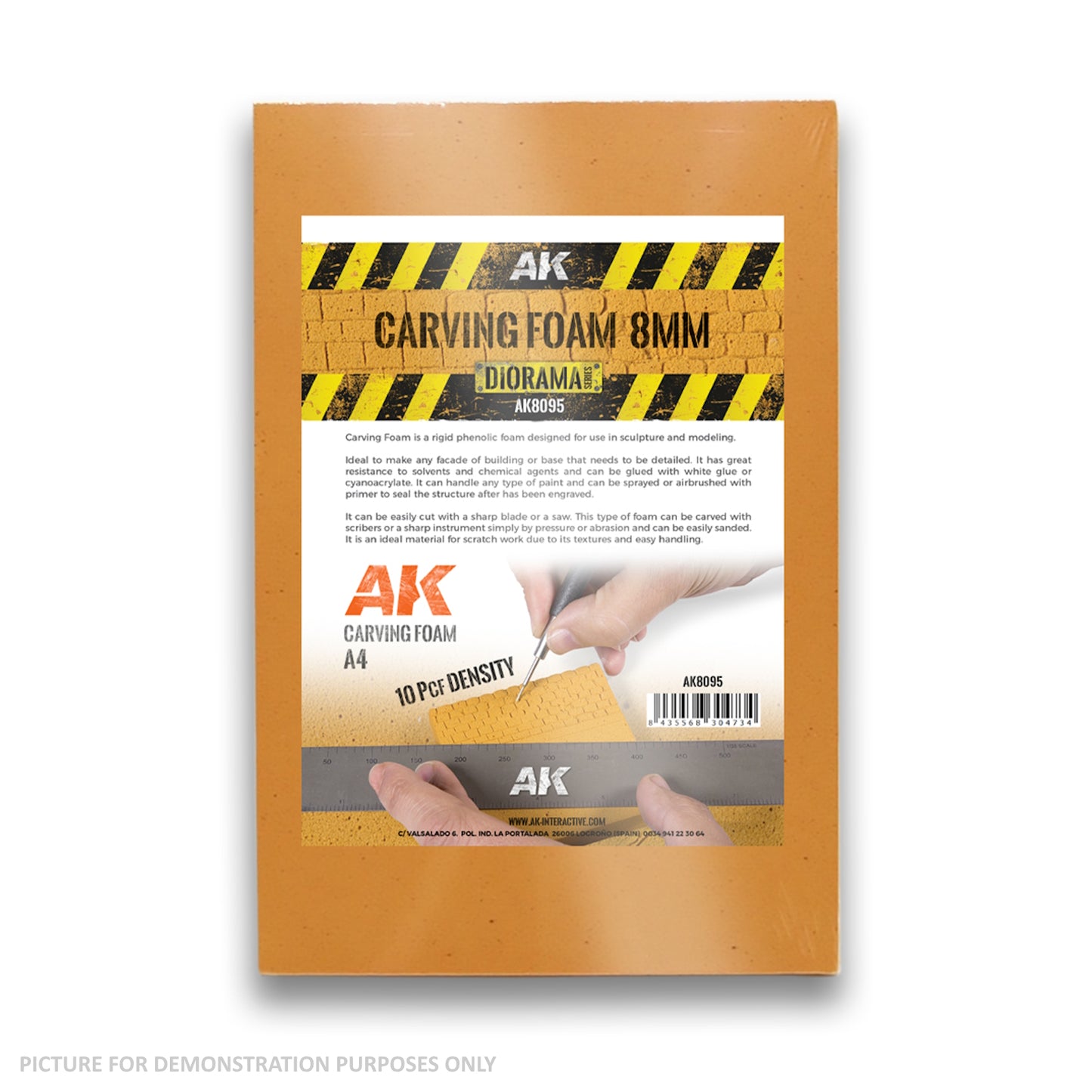 AK Interactive - Carving Foam 8mm A4 Size