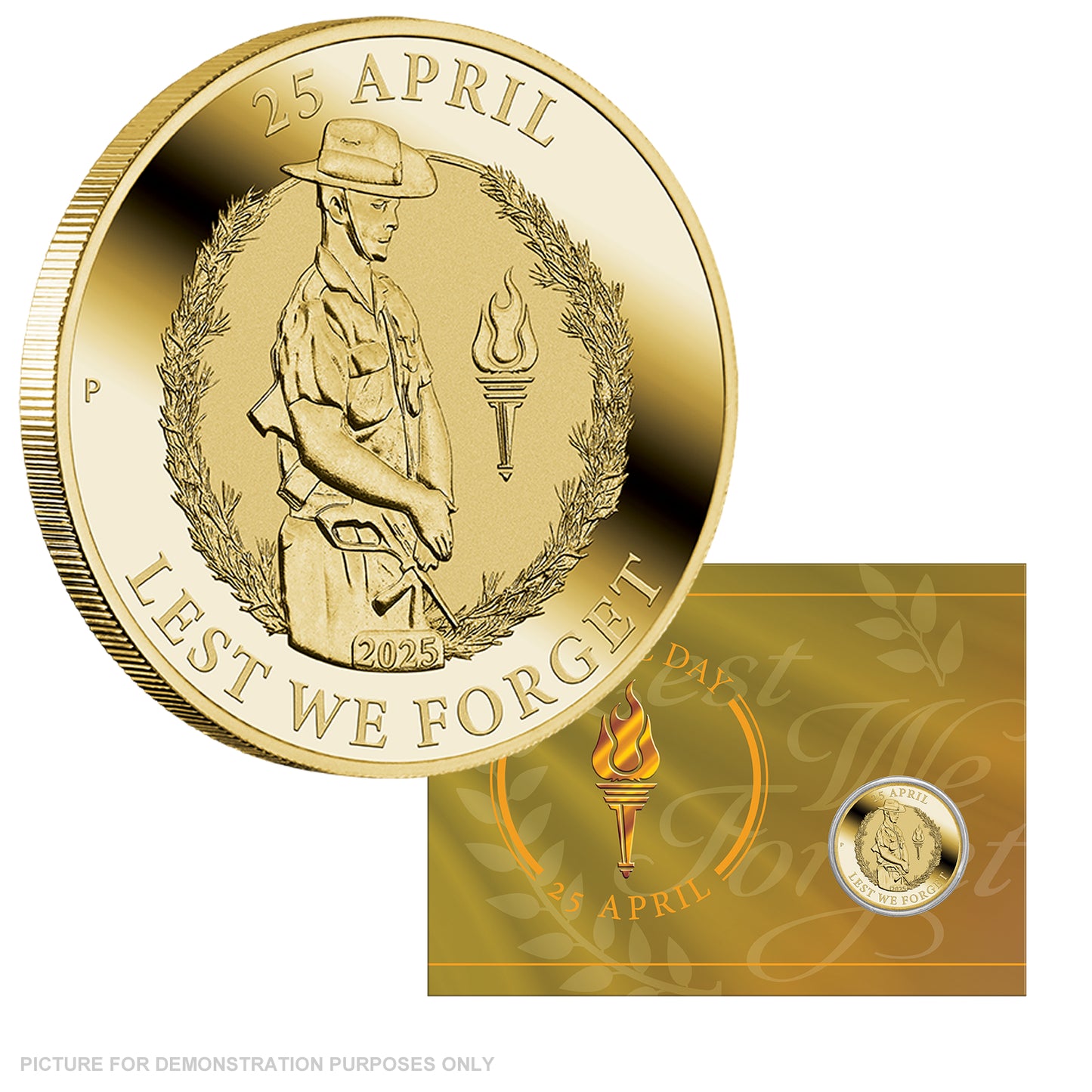 2025 Perth Mint ANZAC Day Coin in Card