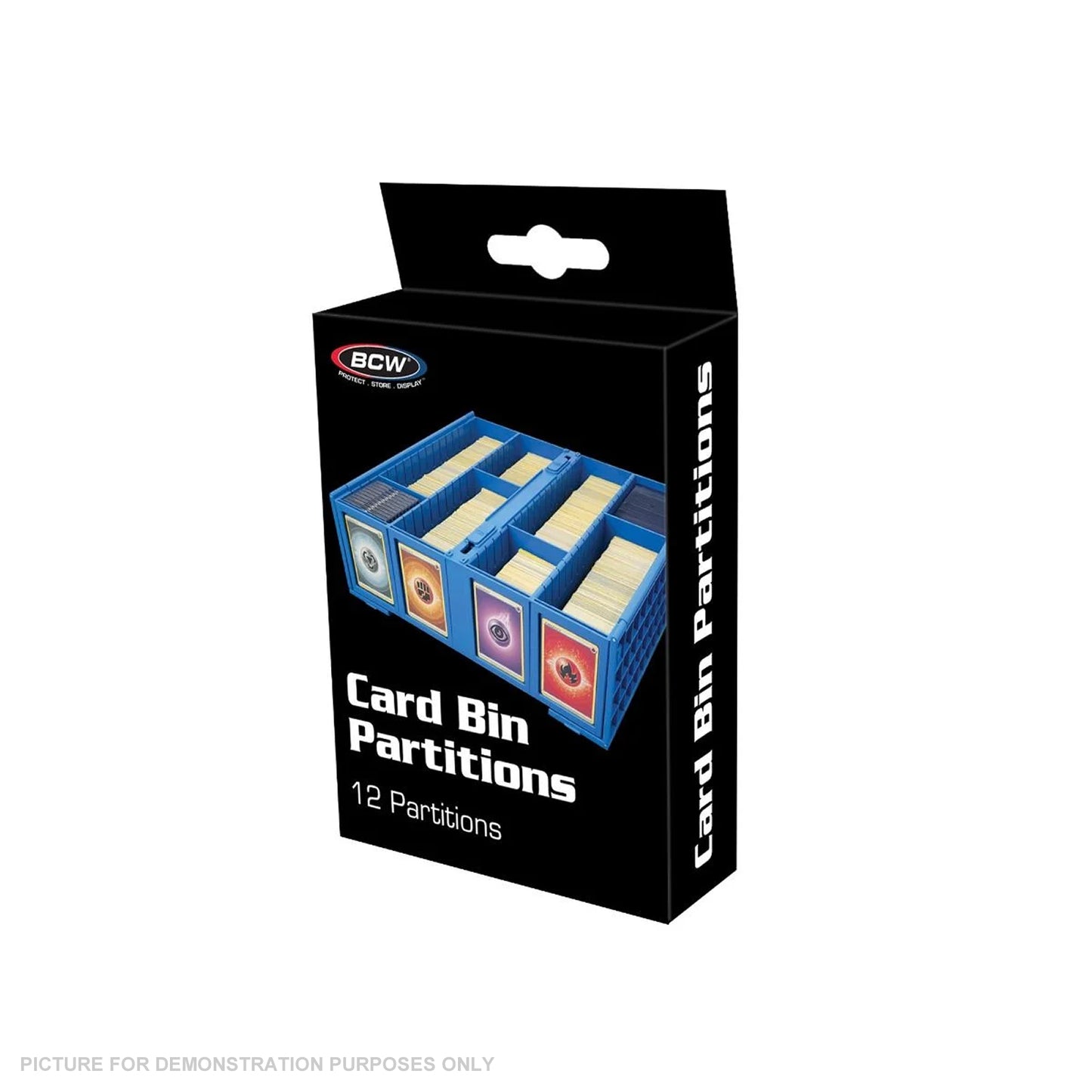 BCW Collectable Card Bin Partitions - Pack of 12 - BLUE