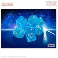 Chessex Luminary Sky/silver Polyhedral 7-Dice Set