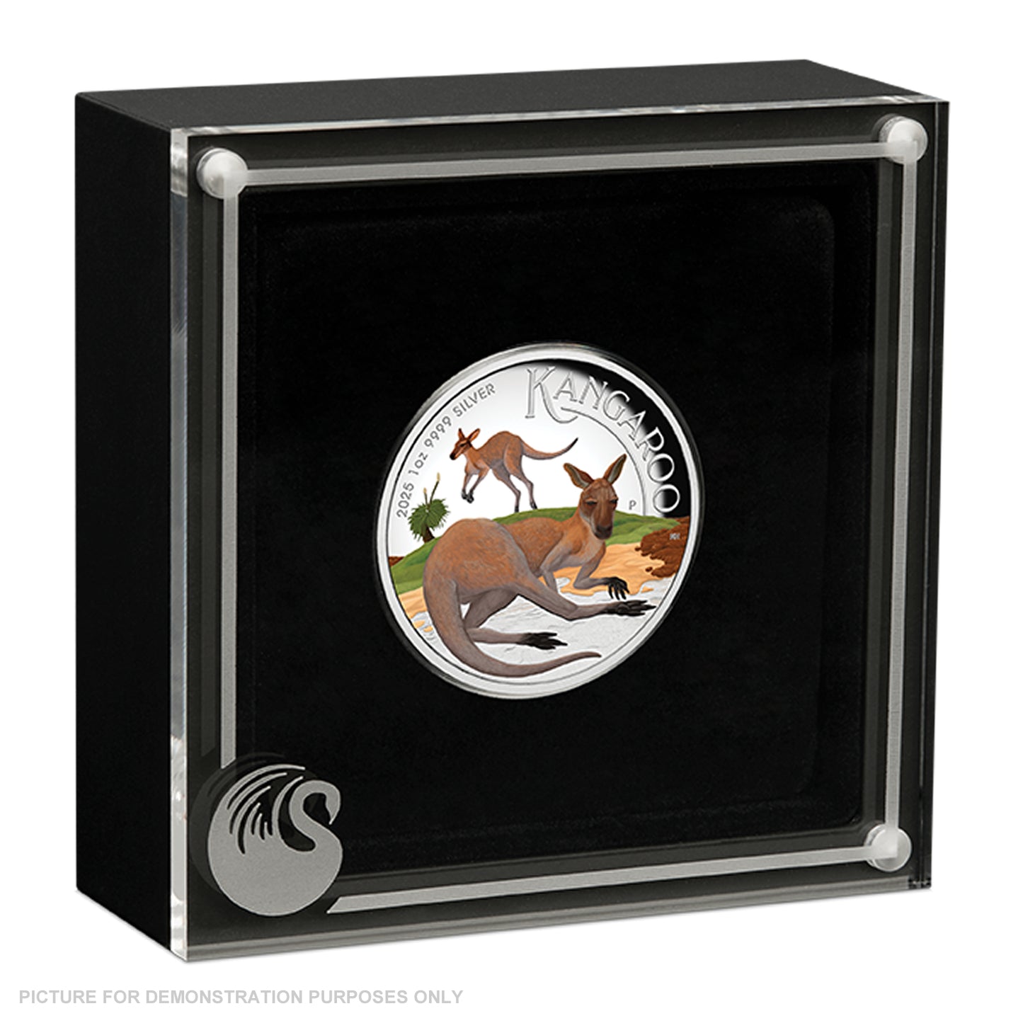 2025 Perth Mint Australian Kangaroo 1oz Silver Proof Coloured High Relief Coin