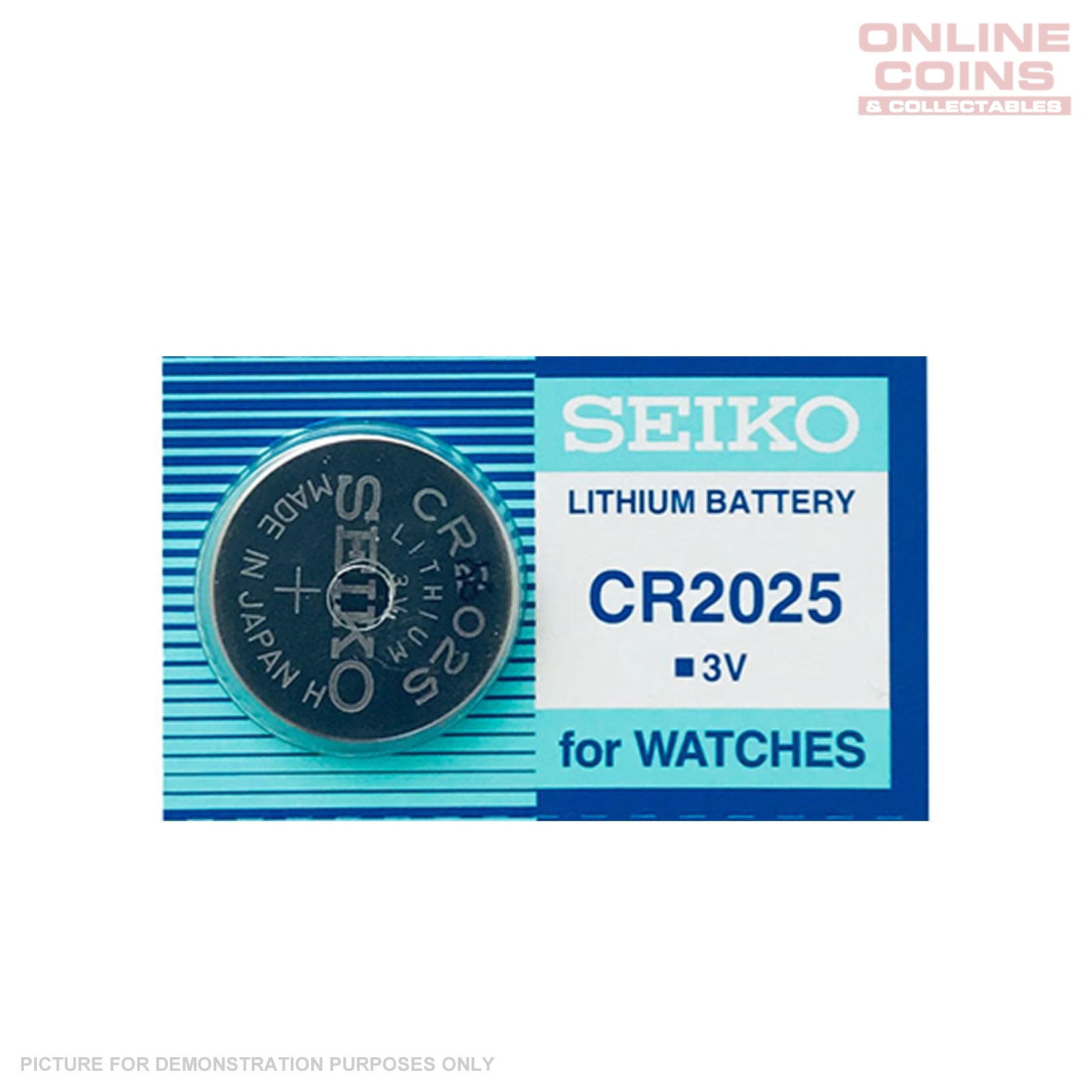 SEIKO CR2025 Lithium Watch Battery 3.0v (1 ONLY)