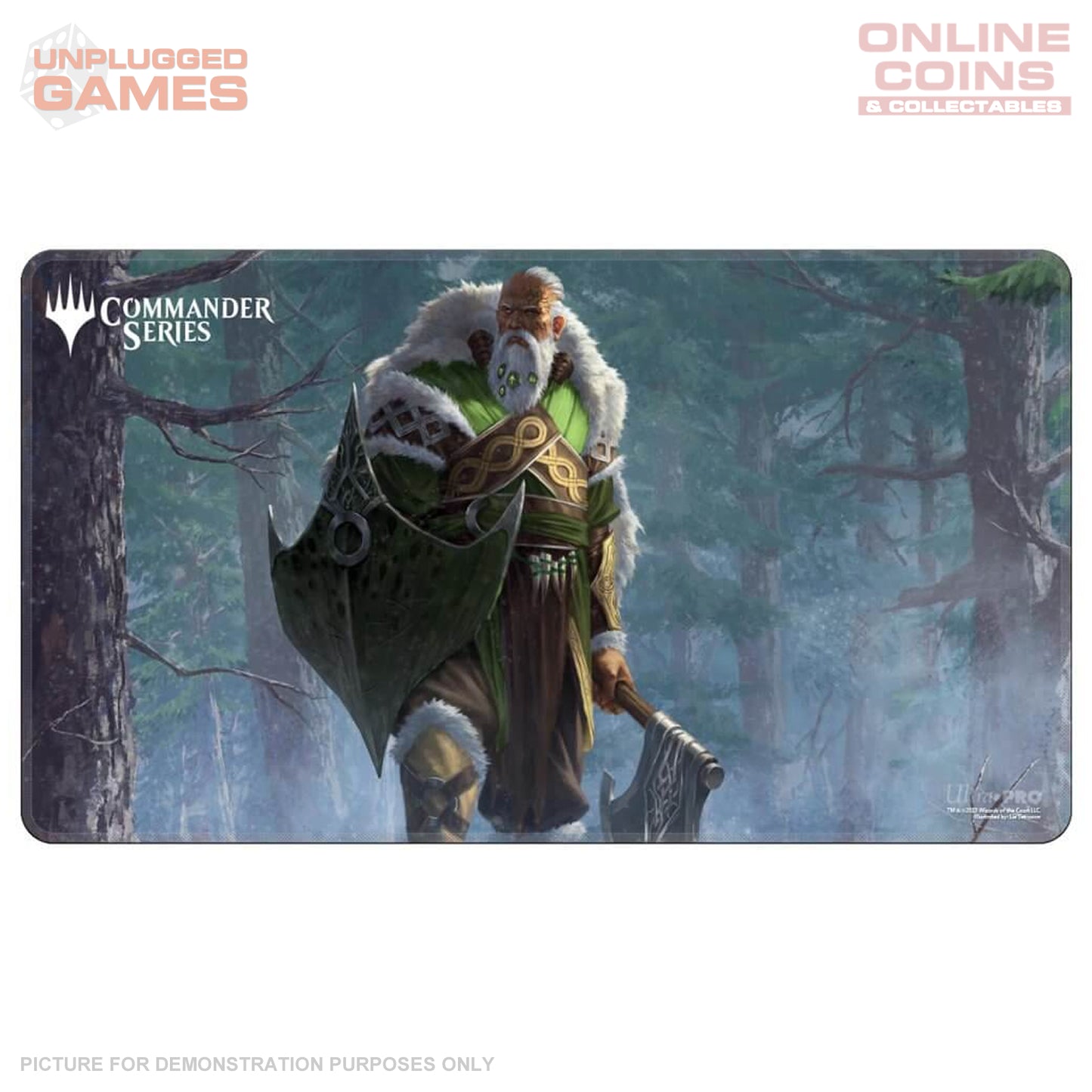 ULTRA PRO Magic: The Gathering - PLAY MAT - Commander Series Mono Color - Fynn Stitched Edge Playmat