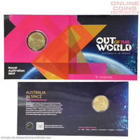 2024 Autralia in Space- Out of this World  'C' Minkmark - Uncirculated $1 coin in flip