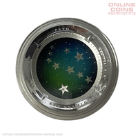 2013 Southern Sky Pavo Domed Shaped Coloured Silver Proof 1oz