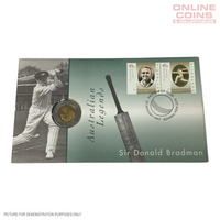 Donald Bradman Stamp And Coin Bundle