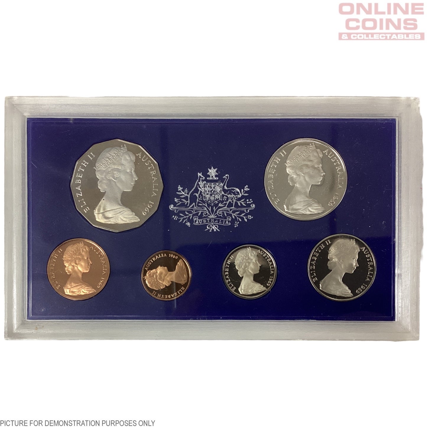 1969 Royal Australian Mint Proof Set (Rotated)