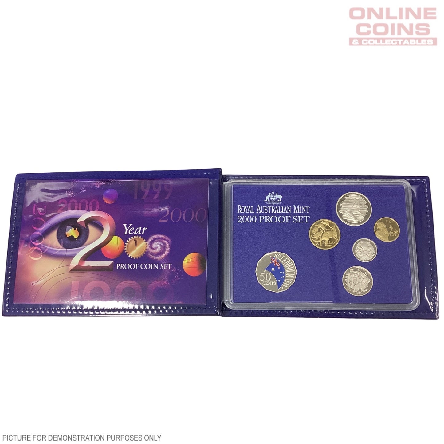 2000 Royal Australian Mint Six Coin PROOF Year Set - Millennium Celebrations