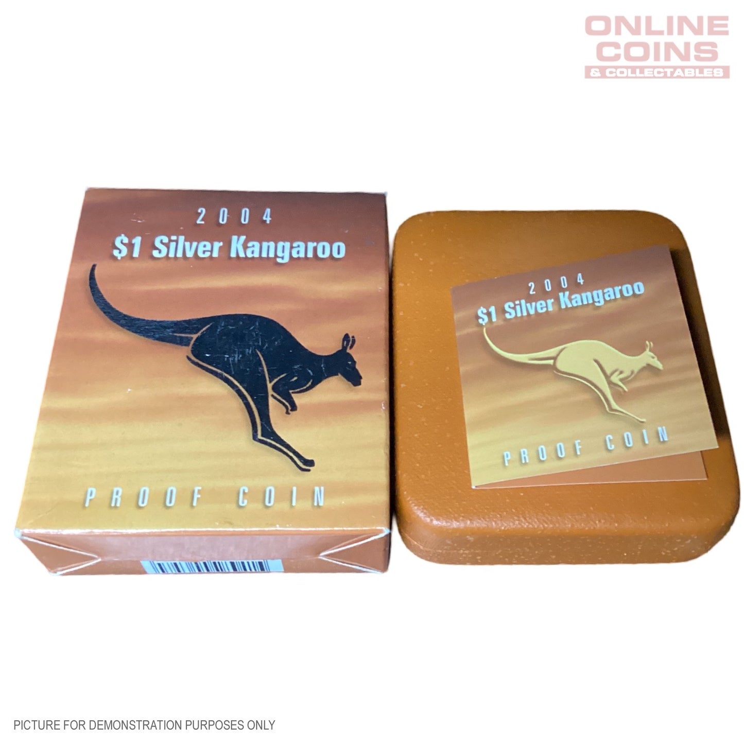 2004 Royal Australian Mint - $1 1oz Silver Proof Kangaroo Coin