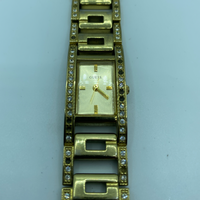 Guess Ladies W12576L1 Gold Plated Stainless Steel Diamante Studded Watch