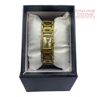 Guess Ladies W12576L1 Gold Plated Stainless Steel Diamante Studded Watch