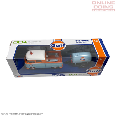 DDA Collectibles Series - 1:24 Gulf VW Pickup & Oil Tank Trailer